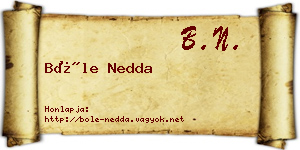 Bőle Nedda névjegykártya